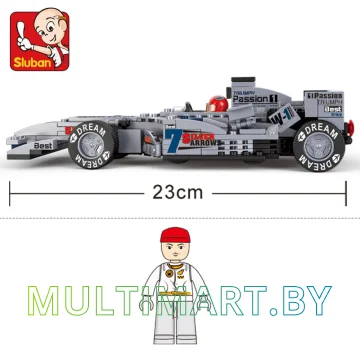 Конструктор Sluban M38-B0352 Серебряная стрела (257 деталей) картинка 7